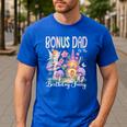 Bonus Dad Of The Birthday Fairy 1St Birthday Girl Party Men's Casual T-Shirt Royal Blue