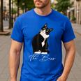 Boss Tuxedo Cat Lovers Tee Shirt For Mom Dad Men's Casual T-Shirt Royal Blue Boss Tuxedo Cat Lovers Tee Shirt For Mom Dad Men's Casual T-Shirt Royal Blue