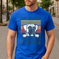 Boxer Dog For Men Women Boxer Dog Dad Mom Small Men's Casual T-Shirt Royal Blue