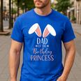 Bunny Dad Of The Birthday Princess Matching Family Men's Casual T-Shirt Royal Blue