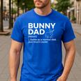 Bunny Dad Definition Rabbit Lover Men's Casual T-Shirt Royal Blue