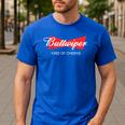 Buttwiper New Dad Beer Inspired Diaper Shower Men's Casual T-Shirt Royal Blue Buttwiper New Dad Beer Inspired Diaper Shower Men's Casual T-Shirt Royal Blue