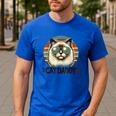 Cat Daddy Cool Ragdoll Cat Father's Day Retro Cat Dad Men's Casual T-Shirt Royal Blue Cat Daddy Cool Ragdoll Cat Father's Day Retro Cat Dad Men's Casual T-Shirt Royal Blue