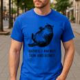 Cat Father I Am But Skin And Bones Cat Dad Meme Humor Men's Casual T-Shirt Royal Blue