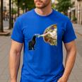 Cat Shirts For MenWomen Cat Shirts For Cat DadMom Men's Casual T-Shirt Royal Blue