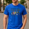 Catch Ya Later Vintage Fishing Lures Outdoor Dad Son Men's Casual T-Shirt Royal Blue