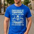 Cement Worker Life Concrete Finisher Dad Father Men's Casual T-Shirt Royal Blue