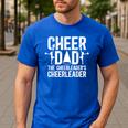 Cheer Dad The Cheerleader's Cheerleader Dad Cheer Father Men's Casual T-Shirt Royal Blue