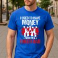 Cheer Dad Cheerleading Fathers Day Men's Casual T-Shirt Royal Blue