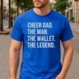 Cheer Dad Cheerleading Men's Casual T-Shirt Royal Blue