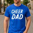 Cheer Dad Family Father Cheerleader Squad Men's Casual T-Shirt Royal Blue Cheer Dad Family Father Cheerleader Squad Men's Casual T-Shirt Royal Blue