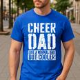 Cheer Dad Shirt Men Fathers Day Cheer Dad Men's Casual T-Shirt Royal Blue