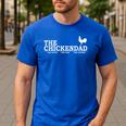 The Chicken Dad Pet Lover Tee Cute T-Shirt Men's Casual T-Shirt Royal Blue