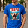 Chihuahua Teefs Top Teeth Chi Jowls Paws Dog Mom Dad Men's Casual T-Shirt Royal Blue Chihuahua Teefs Top Teeth Chi Jowls Paws Dog Mom Dad Men's Casual T-Shirt Royal Blue