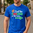 Christmas Twins Expecting Dad T-Shirt Pregnant Wife Tee Men's Casual T-Shirt Royal Blue