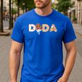 Cookies Dada 1st Birthday Milk Party Family Matching Men's Casual T-Shirt Royal Blue