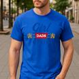 Cool Dads Club Father's Day Shirt From Daughter Son Men's Casual T-Shirt Royal Blue