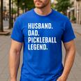 Cool Pickleball For Men Husband Dad Legend Pickleball Player Men's Casual T-Shirt Royal Blue