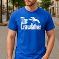 Crawfish The Crawfather Crayfish Parody Dad Papa Men Men's Casual T-Shirt Royal Blue