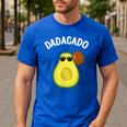 Cute Avocado For Dad Men Fruit Avocado Pear Lovers Men's Casual T-Shirt Royal Blue