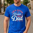 Cuter Version Of Dad Cute Kid Boy Girl Proud New Dad Men's Casual T-Shirt Royal Blue