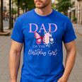 Dad 1st First Birthday Matching Family Butterfly Floral Men's Casual T-Shirt Royal Blue Dad 1st First Birthday Matching Family Butterfly Floral Men's Casual T-Shirt Royal Blue