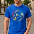 Dad 2024 Loading Men's Casual T-Shirt Royal Blue