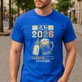 Dad 2026 Loading Baby Shower Going To Be a Dad Gender Reveal Men's Casual T-Shirt Royal Blue Dad 2026 Loading Baby Shower Going To Be a Dad Gender Reveal Men's Casual T-Shirt Royal Blue