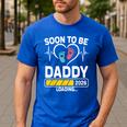Dad To Be 2026 Loading Dad Est 2026 Promoted To Daddy Men's Casual T-Shirt Royal Blue