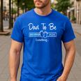 Dad To Be 2026 Promoted To Daddy Soon To Be New Dad Men's Casual T-Shirt Royal Blue