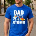 Dad Of The Astronaut Space Astronaut Birthday Family Men's Casual T-Shirt Royal Blue
