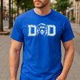 Dad Awesome Lion King Sunglasses Father's Day Birthday Men's Casual T-Shirt Royal Blue Dad Awesome Lion King Sunglasses Father's Day Birthday Men's Casual T-Shirt Royal Blue