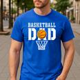 Dad Basketball Apparel Basketball Dad Men's Casual T-Shirt Royal Blue