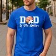Dad Of The Birthday Boller Born 2 Ball Matching Family Party Men's Casual T-Shirt Royal Blue