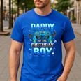 Dad Of The Birthday Boy Cool Gamer Video Game Birthday Men's Casual T-Shirt Royal Blue