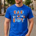 Dad Of The Birthday Boy Matching Family Blippy Men's Casual T-Shirt Royal Blue