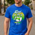 Dad Of The Birthday Boy Matching Family Bowling Birthday Men's Casual T-Shirt Royal Blue