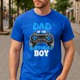 Dad Of The Birthday Boy Matching Video Gamer Birthday Party Men's Casual T-Shirt Royal Blue