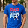 Dad Of The Birthday Boy Shirt Soccer Party Family Daddy Men's Casual T-Shirt Royal Blue