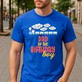 Dad Birthday Boy Train I'm 2 Two Yr Old Chugga Engine Men's Casual T-Shirt Royal Blue