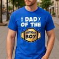 Dad Of The Birthday Boy Wrestling Belt Birthday Kids Boys Men's Casual T-Shirt Royal Blue Dad Of The Birthday Boy Wrestling Belt Birthday Kids Boys Men's Casual T-Shirt Royal Blue