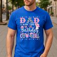 Dad Of The Birthday CowGirl Rodeo CowGirl Birthday Men's Casual T-Shirt Royal Blue Dad Of The Birthday CowGirl Rodeo CowGirl Birthday Men's Casual T-Shirt Royal Blue