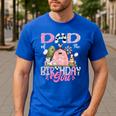 Dad Of The Birthday Girl 1St Birthday Pink Cow Farm Men's Casual T-Shirt Royal Blue Dad Of The Birthday Girl 1St Birthday Pink Cow Farm Men's Casual T-Shirt Royal Blue