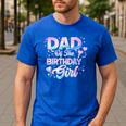 Dad Of The Birthday Girl Kpop Family Matching Party Men's Casual T-Shirt Royal Blue