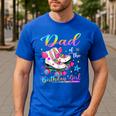 Dad Of The Birthday Girl Rolling Skate Family Matching Men's Casual T-Shirt Royal Blue