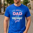 Dad Of The Birthday Girl Shirt Winter Onederland Family Men's Casual T-Shirt Royal Blue