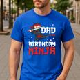 Dad Of The Birthday Ninja Daddy Party Best Father Boy Pop Men's Casual T-Shirt Royal Blue