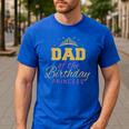 Dad Of The Birthday Princess Girls Party Small Men's Casual T-Shirt Royal Blue Dad Of The Birthday Princess Girls Party Small Men's Casual T-Shirt Royal Blue