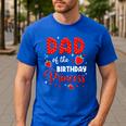 Dad Of The Birthday Princess Strawberry Theme Bday Party Men's Casual T-Shirt Royal Blue Dad Of The Birthday Princess Strawberry Theme Bday Party Men's Casual T-Shirt Royal Blue