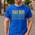 Dad Bod Squad Shirt Men Fathers Day Men's Casual T-Shirt Royal Blue